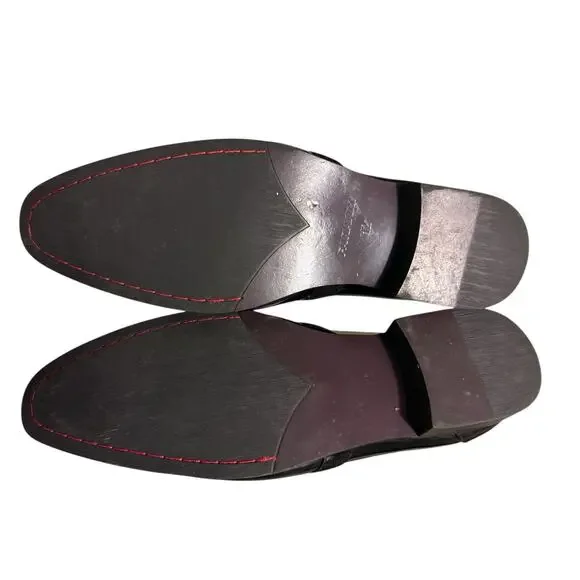 Faranzi Mens Black Patent Leather Loafer Slip-On Tuxedo Dress Shoe Size 12 - Picture 8 of 10